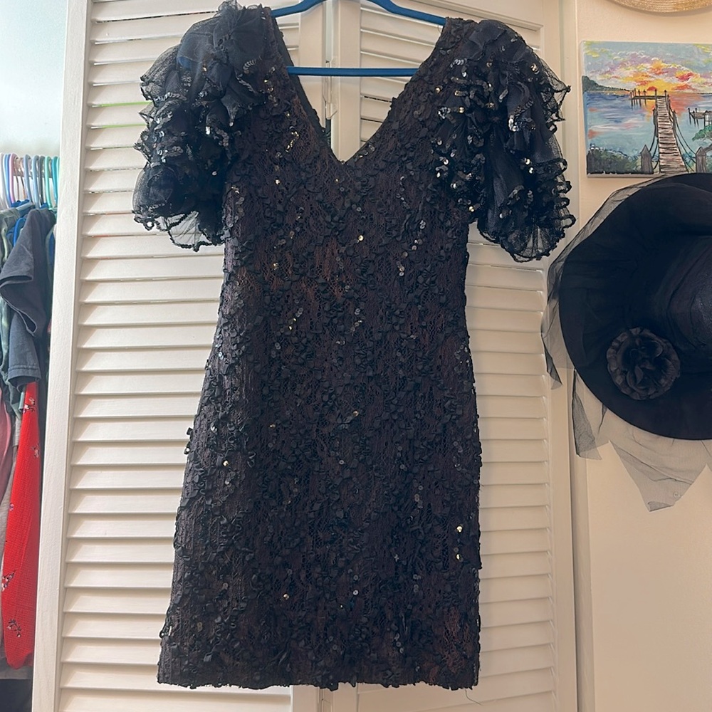 80s style vintage Susan roselli cocktail dress size 5-6 good condition
